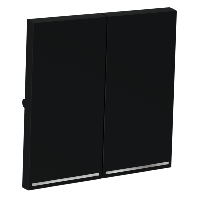 Клавиши для выключателя/переключателя двухклавишного с подсветкой, S70 (графит), VLS000407