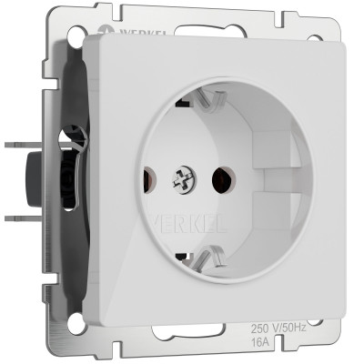 Werkel W1171041/ Розетка с заземлением (белый акрил), a064010