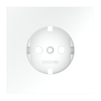 Накладка для розетки с заземлением, S70 (белый матовый), VLS000602 Накладка для розетки с заземлением, S70 (белый матовый), VLS000602
