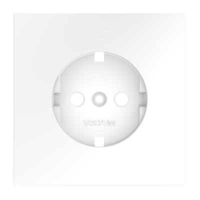 Накладка для розетки с заземлением, S70 (белый матовый), VLS000602