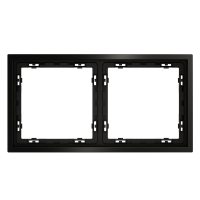 Рамка металлическая на 2 поста, S70 Metal (антрацит), VLSM120212