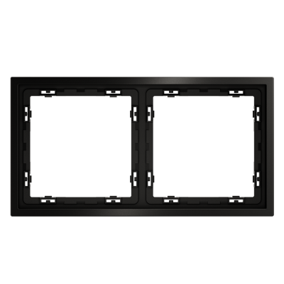 Рамка металлическая на 2 поста, S70 Metal (антрацит), VLSM120212