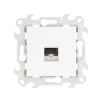 Simon Телеф розетка RJ11, бел, 2410480-030 Simon Телеф розетка RJ11, бел, 2410480-030