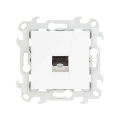 Simon Телеф розетка RJ11, бел, 2410480-030
