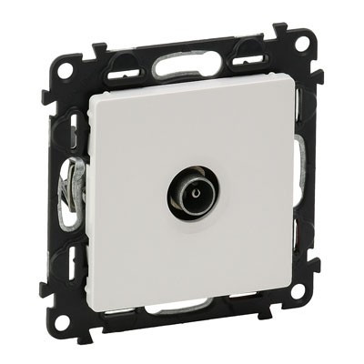 753451 - Valena LIFE.Розетка ТВ c топологией "звезда" 0-2400 МГц.С лицевой панелью.Белая, Legrand