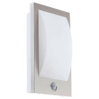 97238 Уличный светод. светильник настен. VERRES, 1х12W(E27) c датч. дв-я, L180, H290, нерж. сталь, п