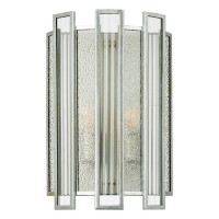 Lightstar 712624 (MB20103-2A) Бра  AGAVE 2х40W E14 СЕРЕБРО С ПАТИНОЙ/ПРОЗРАЧНЫЙ (в комплекте)