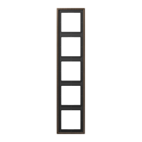 Рамка для вертикальной и горизонтальной установки, 5 постов; металл; латунь antik; Messing, ME2985AT