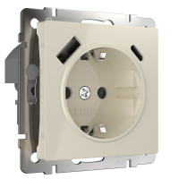 Werkel W1171703/ Розетка с заземлением, шторками и USB тип A+C (слоновая кость), a056273 Werkel W1171703/ Розетка с заземлением, шторками и USB тип A+C (слоновая кость), a056273
