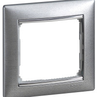 Legrand Рамка 1 пост - Legrand Valena - алюминий матовый, 770331