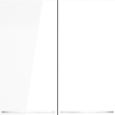 Выключатель встраиваемый VOLTUM S70 двухклавишный с подсветкой 10А, (белый глянцевый), VLS020201