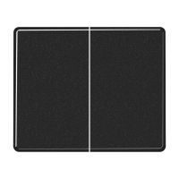 Двойная клавиша для балансирных механизмов выключателей (кнопок), в комплекте с SL95HP (крепежный элемент); металл; черный; SL500, SL595SW