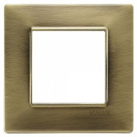 Vimar Накладка для 2 модулей античная латунь, 14642.76