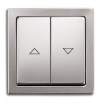 ABB Выключатель жалюзи, серия Pure сталь