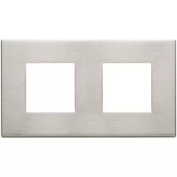 Vimar Накладка на Eikon Exe на 4 модуля (2+2) расстояние между центрами 71мм, никель матовый, 22643.11 Vimar Накладка на Eikon Exe на 4 модуля (2+2) расстояние между центрами 71мм, никель матовый, 22643.11