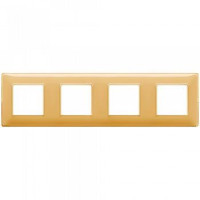 Vimar Накладка для 8 модулей (2+2+2+2) расстояние между центрами 71мм рефлекс "янтарь", 14669.43 Vimar Накладка для 8 модулей (2+2+2+2) расстояние между центрами 71мм рефлекс "янтарь", 14669.43