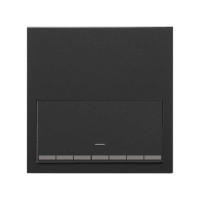 Simon 10020113-238 Кит 1 пост, фронт. 1 рамка «минимум» + 1 клавиша светорегулятора цвета черный матовый S100