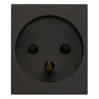 Vimar Розетка SICURY 2P+T израильский стандарт черная, 30240.G