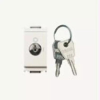 Vimar Выключатель 2P 16AX с ключом унифицированным, белый, 16165.CU.B