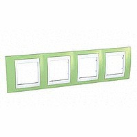 ХАМЕЛЕОН РАМКА 4-постовая, горизонтальная, БЕЛЫЙ/ ЗЕЛЕНОЕ ЯБЛОКО