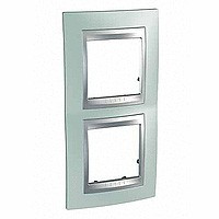 MGU66.004V.094 - UNICA TOP РАМКА 2-постовая, вертикальная, АЛЮМИНИЙ/ФЛЮОРИТ