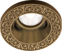 FD1100RPB Fede Fede Круглый встраиваемый точечный светильник из латуни, bright patina