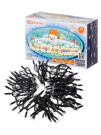 Гирлянда светодиодная СГУ100Б10, 10м, мерц-е, 6500К, каучук чер., посл. подкл, IP65, 250 В, TDM Electric, SQ0361-0043 Гирлянда светодиодная СГУ100Б10, 10м, мерц-е, 6500К, каучук чер., посл. подкл, IP65, 250 В, TDM Electric, SQ0361-0043