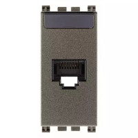 Vimar Розетка RJ45 NETSAFE CAT6A FTP, Metal, 19339.16.M