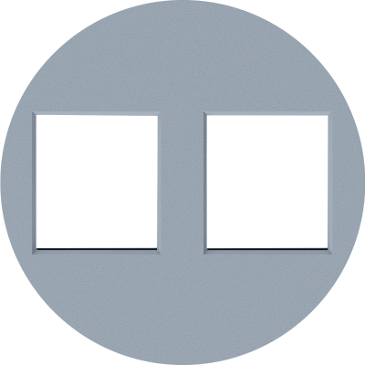 Donel D16 матовый серый накладка 2-я для розеток RJ45,TV,SAT, DO86940