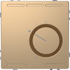 D-Life Терморегулятор в сборе, с переключающим контактом 230 В~,шампань