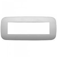 19687.23 - Vimar Накладка ROUND на 7 модулей серебро матовое