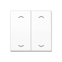 Клавиша для KNX кнопки, 2 группы с символами "стрелки"; дюропласт; белый, AS102PWW Клавиша для KNX кнопки, 2 группы с символами "стрелки"; дюропласт; белый, AS102PWW