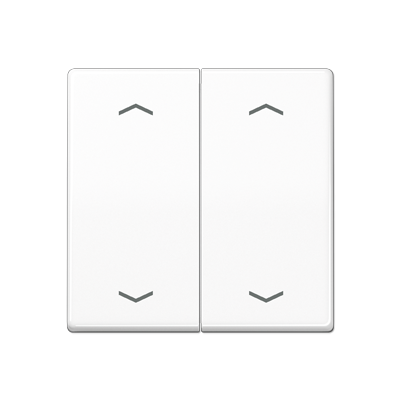 Клавиша для KNX кнопки, 2 группы с символами "стрелки"; дюропласт; белый, AS102PWW