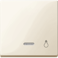 SМ Клавиша 1-ная с линзой и символом "Свет" , беж.