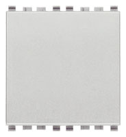 Vimar Фальшблок на 2 модуля, серебро матовое, 20042.N