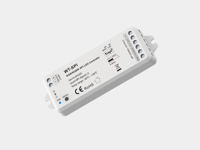 Контроллер RGB SPI для светодиодной ленты с Wi-Fi Tuya, 12–24В, IP20, WT-SPI
