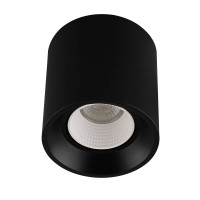 Denkirs DK3090-BK+WH Светильник накладной IP 20, 10 Вт, GU5.3, LED, черный/белый, пластик