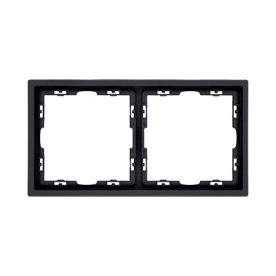 Рамка 2-постовая, черный матовый Kollinger Eclipse EC2BK