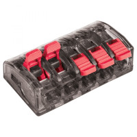 Клемма СМК 221-415 5 отверстий 0.2-4.0 мм2 (50шт.) EKF PROxima Клемма СМК 221-415 5 отверстий 0.2-4.0 мм2 (50шт.) EKF PROxima