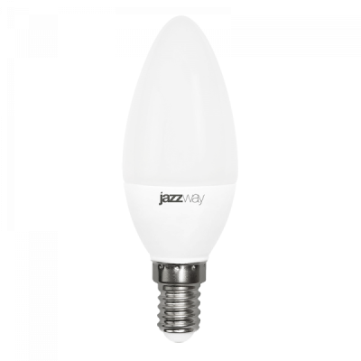 Jazzway Лампа светодиодная (LED) "свеча" 5W E14 3000K мат 400Lm, 1036834A