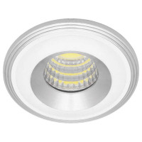 Светильник встраиваемый светодиодный 3W, 210 Lm, 4000К, белый, хром, LN003 с драйвером в комплекте, Feron 28776