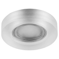 Светильник потолочный встраиваемый со светодиодной подсветкой 15LED*2835 SMD 4000K, MR16 50W G5.3, белый матовый, CD8080 с драйвером в комплекте, Feron 29707