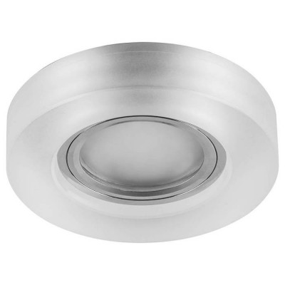Светильник потолочный встраиваемый со светодиодной подсветкой 15LED*2835 SMD 4000K, MR16 50W G5.3, белый матовый, CD8080 с драйвером в комплекте, Feron 29707