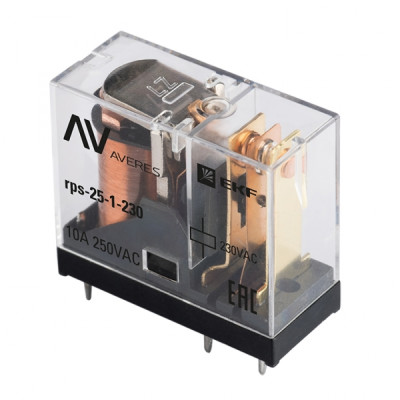 РП slim 25/1 10A 230В AC EKF AVERES