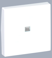 Simon SConnect Клавиша с индикатором для выключателя К304, 45х45мм, графит, K114-14