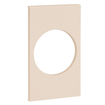 Лицевая панель на розетку 220V с/з со шторками 16A (песочный матовый) Meiton, AM04