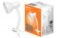 Светильник прищепка 220В, 40Вт, E27 белый глянец TDM Electric, SQ0337-0033 Светильник прищепка 220В, 40Вт, E27 белый глянец TDM Electric, SQ0337-0033