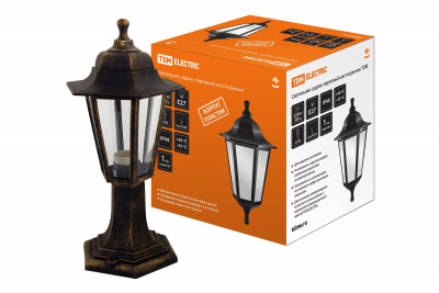 Светильник садово-парковый НТУ 06-60-001 шестигранник, стойка, пластик, бронза TDM Electric, SQ0330-0712