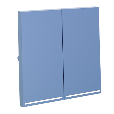 Клавиши для выключателя/переключателя двухклавишного с подсветкой, S70 (деним), VLS000415