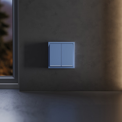 Клавиши для выключателя/переключателя двухклавишного с подсветкой, S70 (деним), VLS000415